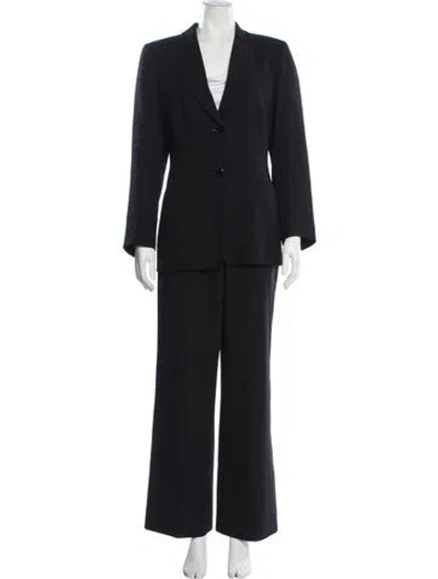 Pre-owned Akris Wool Pantsuit In Black