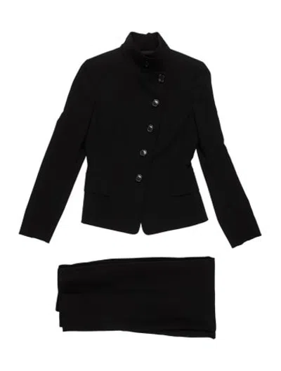Pre-owned Akris Wool Pantsuit In Black