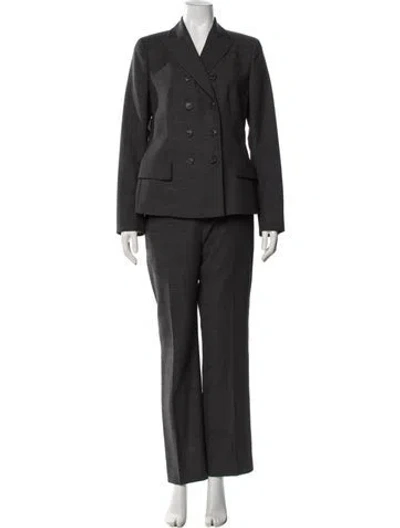 Pre-owned Akris Wool Pantsuit In Gray