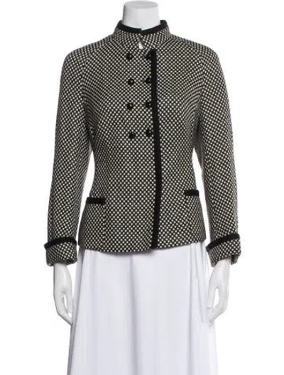 Pre-owned Akris Wool Patterned Blazer In Multi