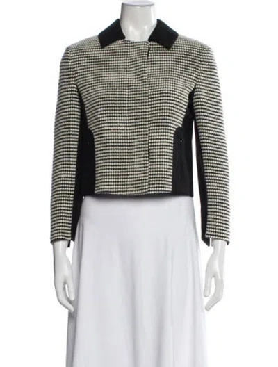 Pre-owned Akris Wool Patterned Blazer In Multi