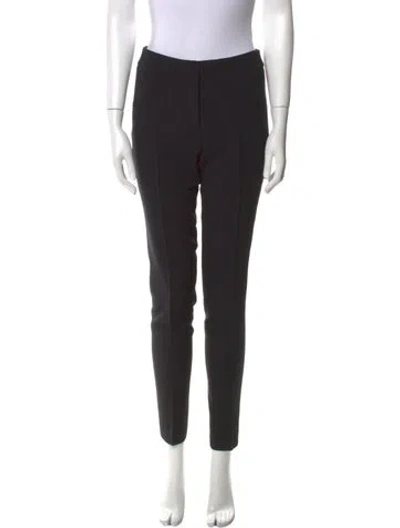 Pre-owned Akris Wool Skinny Leg Pants In Black