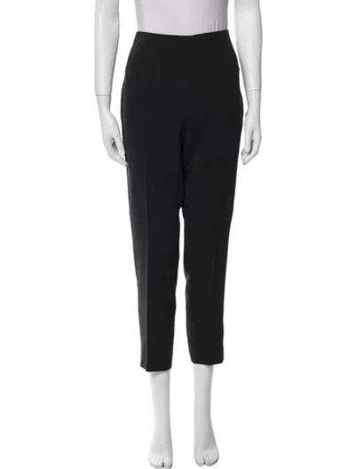 Pre-owned Akris Wool Skinny Leg Pants In Black