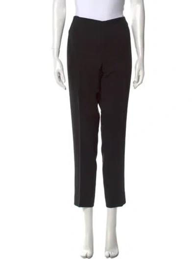 Pre-owned Akris Wool Skinny Leg Pants In Black