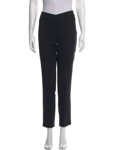 Pre-owned Akris Wool Skinny Leg Pants In Black