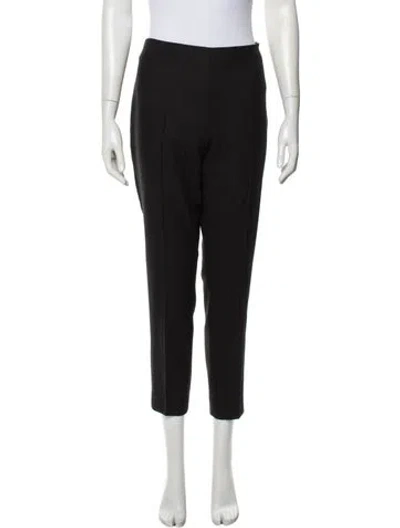 Pre-owned Akris Wool Skinny Leg Pants In Black