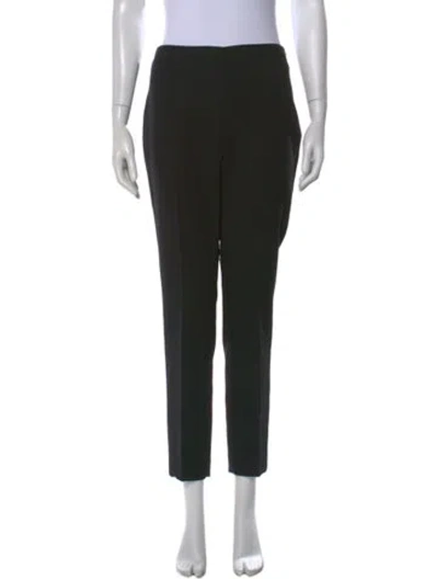 Pre-owned Akris Wool Skinny Leg Pants In Black