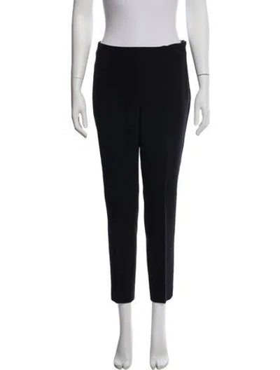 Pre-owned Akris Wool Skinny Leg Pants In Blue
