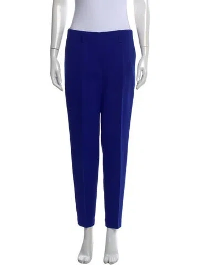 Pre-owned Akris Wool Skinny Leg Pants In Blue