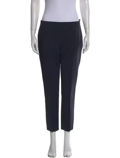 Pre-owned Akris Wool Skinny Leg Pants In Blue