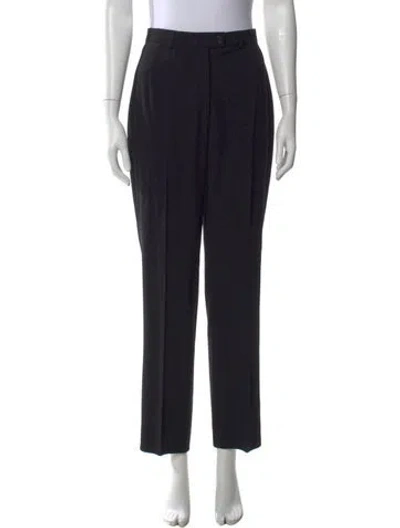 Pre-owned Akris Wool Skinny Leg Pants In Blue