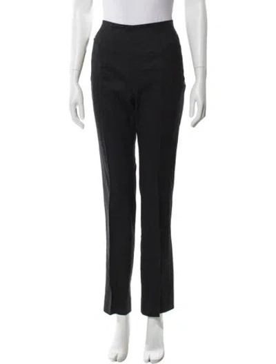 Pre-owned Akris Wool Skinny Leg Pants In Gray