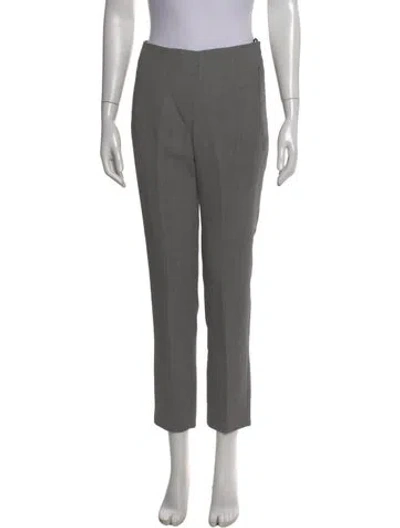 Pre-owned Akris Wool Skinny Leg Pants In Gray