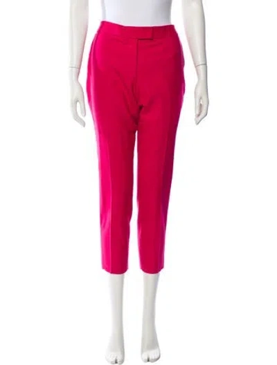Pre-owned Akris Wool Skinny Leg Pants In Pink