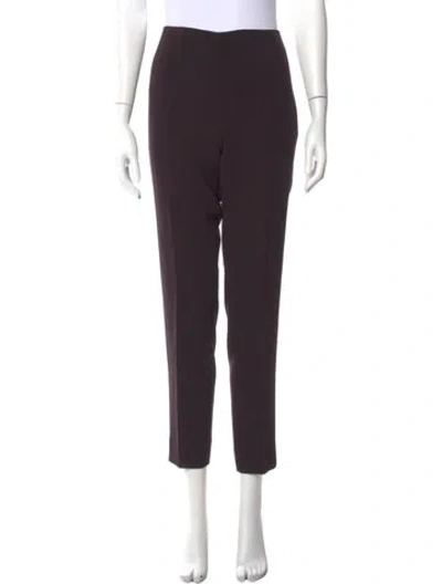 Pre-owned Akris Wool Skinny Leg Pants In Purple