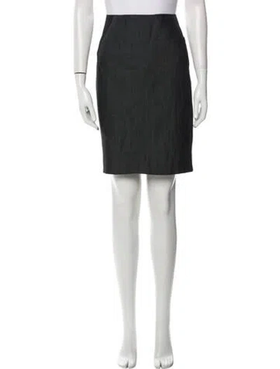 Pre-owned Akris Wool Skirt Set In Gray