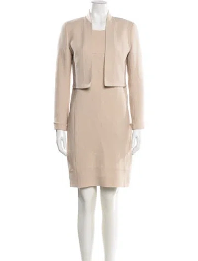 Pre-owned Akris Wool Skirt Set In Neutral
