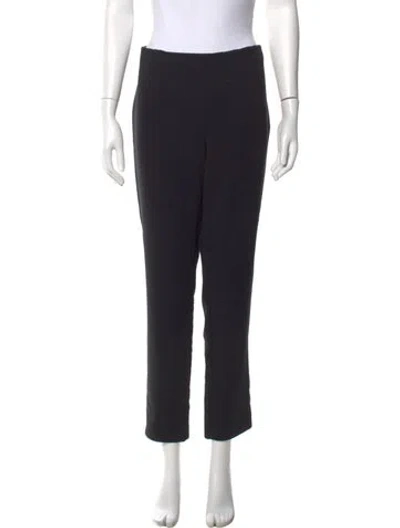 Pre-owned Akris Wool Straight Leg Pants In Black