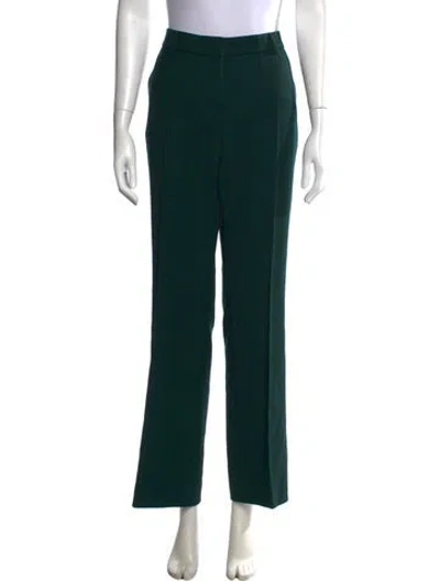 Pre-owned Akris Wool Straight Leg Pants In Black