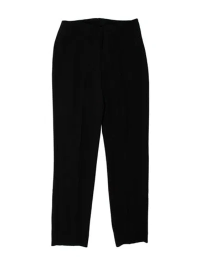 Pre-owned Akris Wool Straight Leg Pants In Black