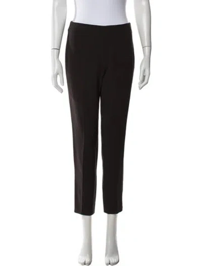 Pre-owned Akris Wool Straight Leg Pants In Black