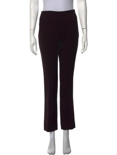 Pre-owned Akris Wool Straight Leg Pants In Black