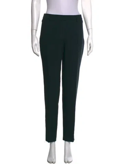 Pre-owned Akris Wool Straight Leg Pants In Black