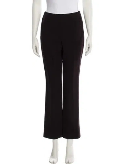 Pre-owned Akris Wool Straight Leg Pants In Blue