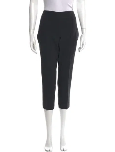 Pre-owned Akris Wool Straight Leg Pants In Gray