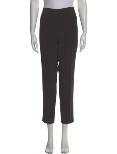 Pre-owned Akris Wool Straight Leg Pants In Gray