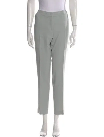 Pre-owned Akris Wool Straight Leg Pants In Gray