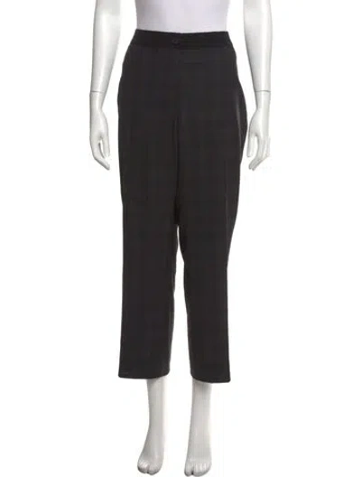Pre-owned Akris Wool Straight Leg Pants In Grey