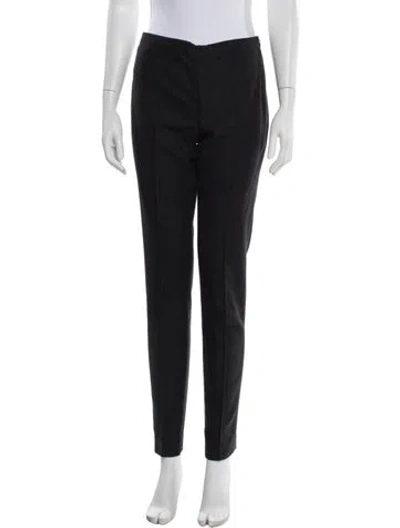 Pre-owned Akris Wool Straight Leg Pants In Grey