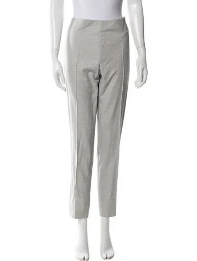 Pre-owned Akris Wool Straight Leg Pants In Neutral