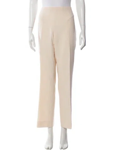 Pre-owned Akris Wool Straight Leg Pants In Neutral