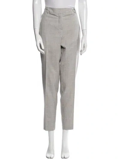 Pre-owned Akris Wool Straight Leg Pants In Neutral