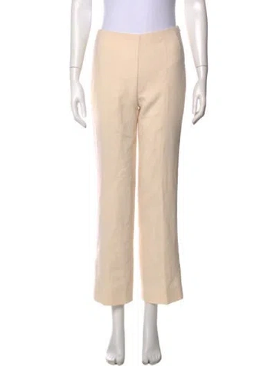 Pre-owned Akris Wool Straight Leg Pants In Neutral