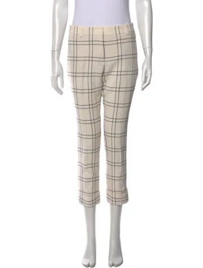 Pre-owned Akris Wool Straight Leg Pants In Neutral