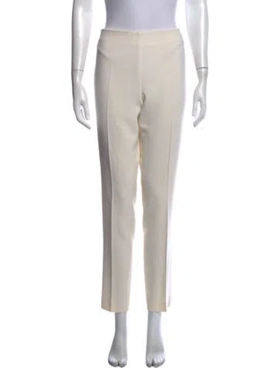 Pre-owned Akris Wool Straight Leg Pants In Neutral