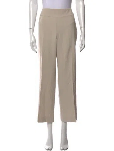 Pre-owned Akris Wool Straight Leg Pants In Neutrals