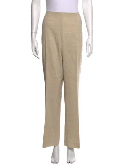 Pre-owned Akris Wool Straight Leg Pants In Neutrals