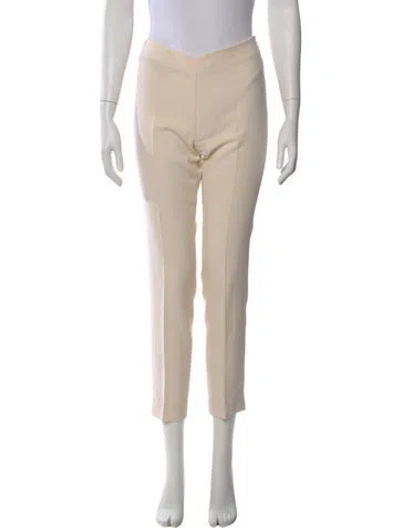 Pre-owned Akris Wool Straight Leg Pants In Neutrals