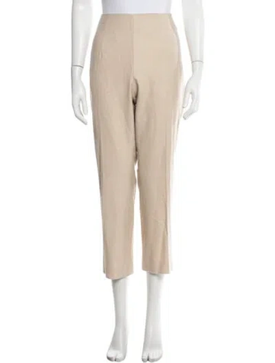 Pre-owned Akris Wool Straight Leg Pants In Neutrals