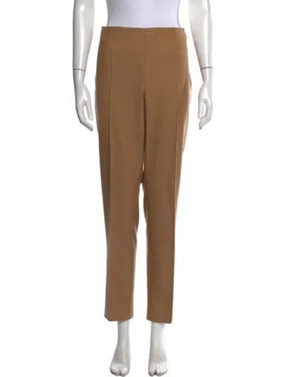 Pre-owned Akris Wool Straight Leg Pants In Neutrals