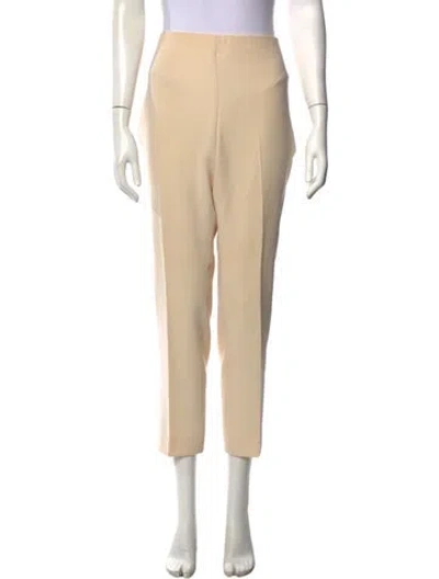 Pre-owned Akris Wool Straight Leg Pants In Neutrals