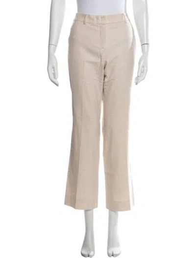 Pre-owned Akris Wool Straight Leg Pants In Neutrals
