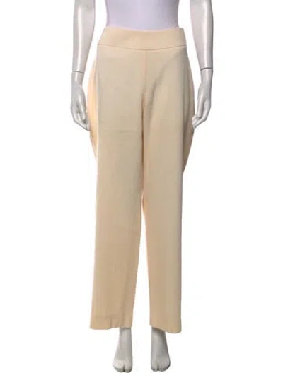Pre-owned Akris Wool Straight Leg Pants In Neutrals