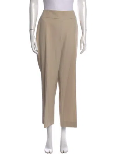 Pre-owned Akris Wool Straight Leg Pants In Neutrals