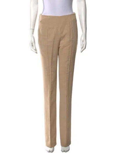 Pre-owned Akris Wool Straight Leg Pants In Neutrals