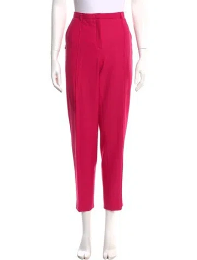 Pre-owned Akris Wool Straight Leg Pants In Pink